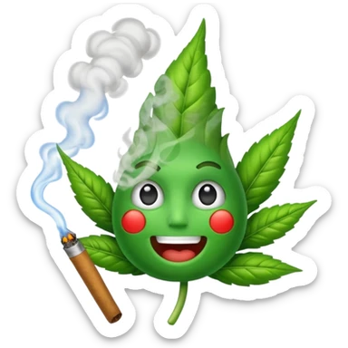 Talking weed joint  sticker
