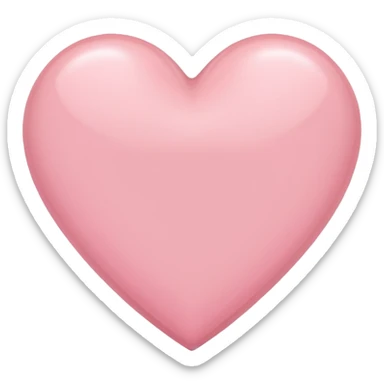 Light pink heart sticker