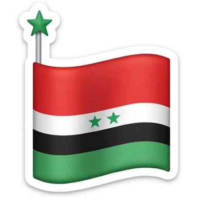 syrian flag sticker
