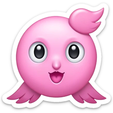 The word "RETWEET" in a cute pink font sticker