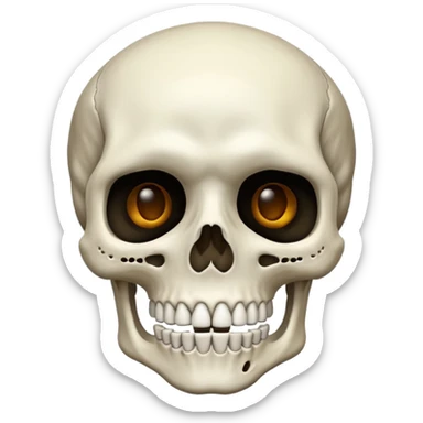 Mewing skeleton sticker