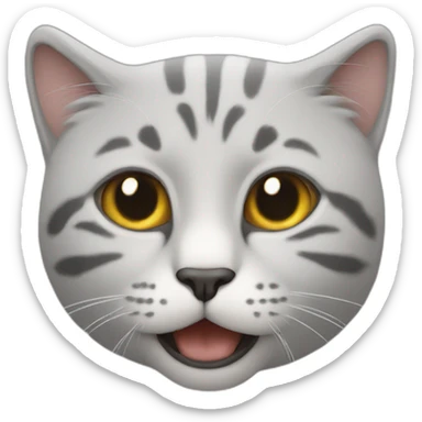 Un chat qui conduit sticker