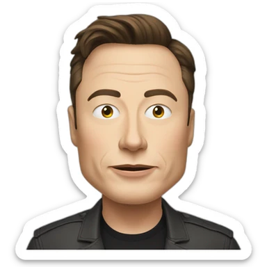 elon musk believe in society sticker