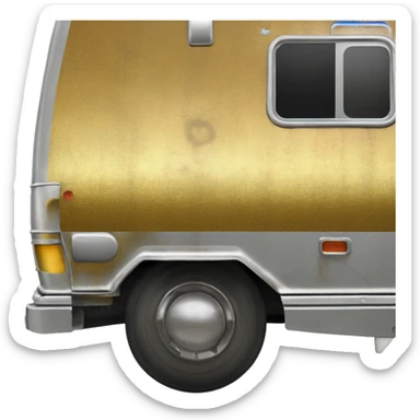  Side shot of 1973 Winnebago motor home C-3PO tarnished from space sticker