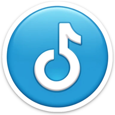 le bouton, vérifie TikTok en bleu sticker