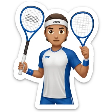 padel player latino sticker