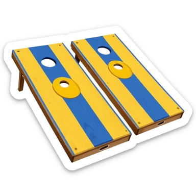 Cornhole board sticker