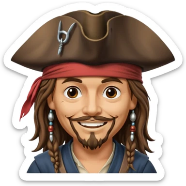 kaptan jack sparrow sticker