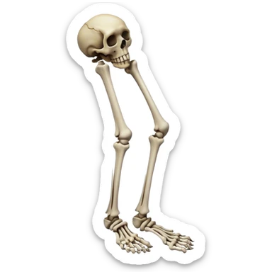 A very scary leg sticker