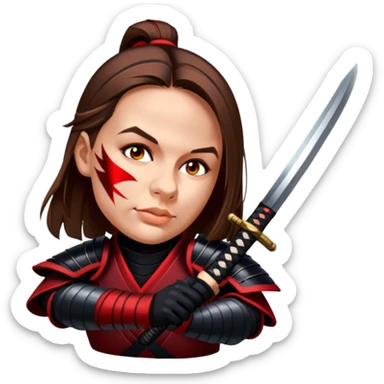 Fierce Samurai sticker