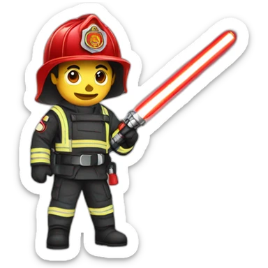 lightsaber-firefighter sticker