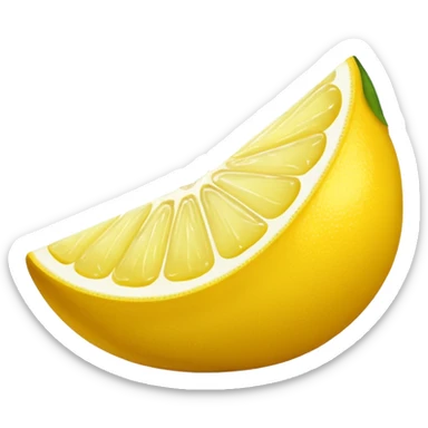 lemon wedge
 sticker