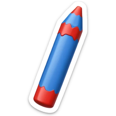 white crayon , blue crayon , red crayon sticker