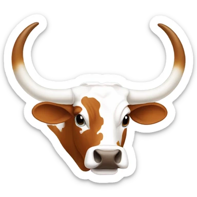 Longhorns upside down sticker