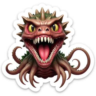 Demogorgon monster from Stranger Things sticker
