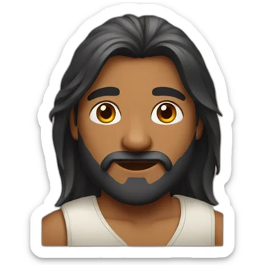 indian with mullet sticker