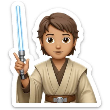 Jedi mind trick where a jedi is waving his hand sticker