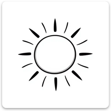 Sun sticker