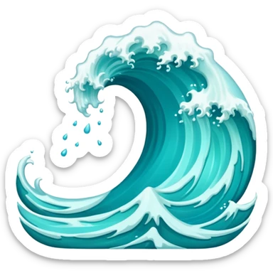 Ola de mar sticker