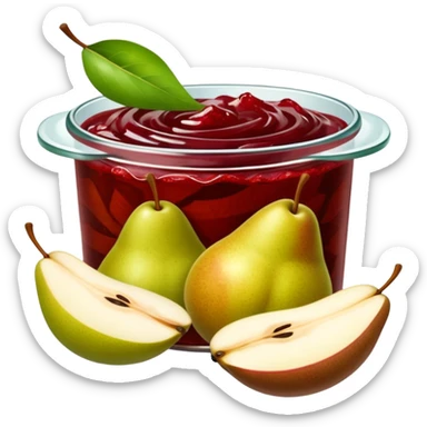 jam pear and wallnut  sticker