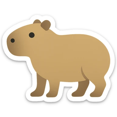 Capybara sticker