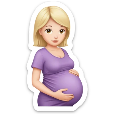 pregnant woman sticker