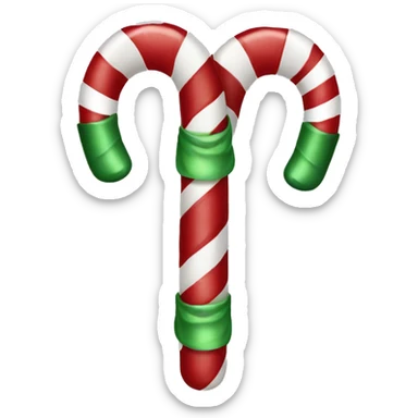 Candy canes Christmas holiday  sticker