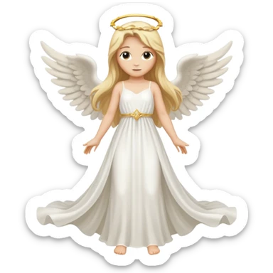 ангел в полный рост со светлыми волосами sticker