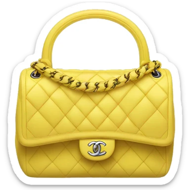 Chanel bag yellow sticker