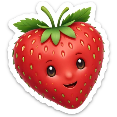 Cottagecore cute cute strawberries  sticker