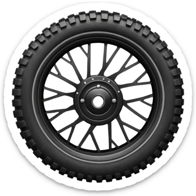 Roue arrière moto cross sticker