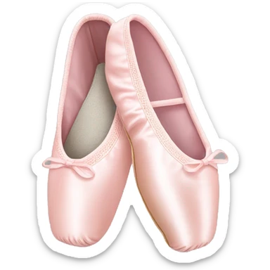 Light pink ballet pointe shoes  sticker