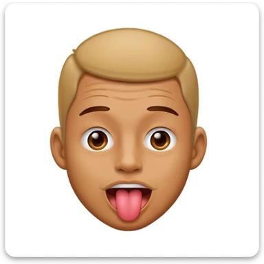 Guy with thong on with tongue out sticker