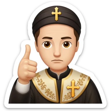 orthodox thumbs down sticker