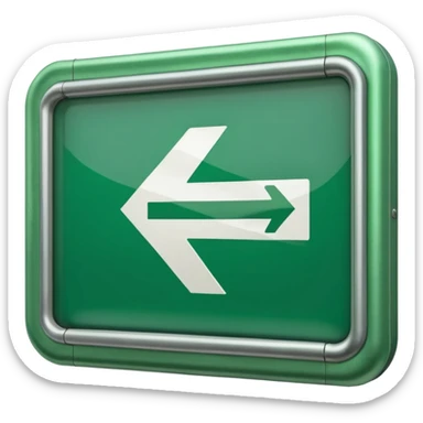 Exit Sign – green arrow,Subway Signs. sticker