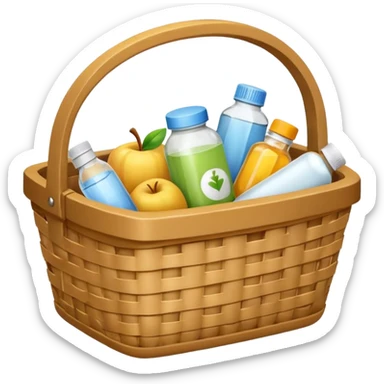generate an image for health products basket sticker