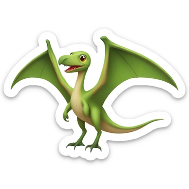 pterodactyl standing sticker
