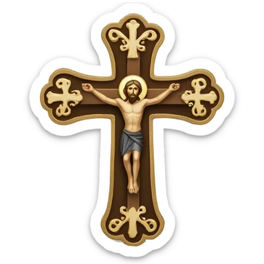 Orthodox cross  sticker