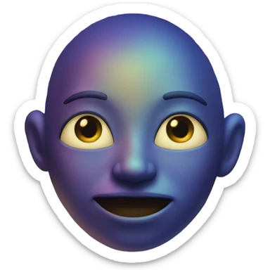 Cosmic being that looks like it’s composed of space itself sticker