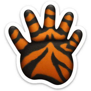 Tiger paw sticker