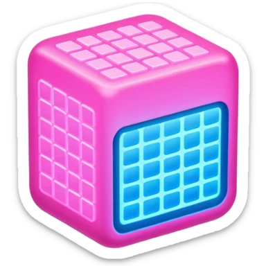 Simulation matrix pink  sticker