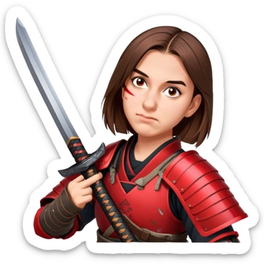 Battle-Ready Samurai sticker