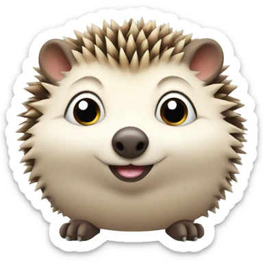 cute fat hedgehog  sticker