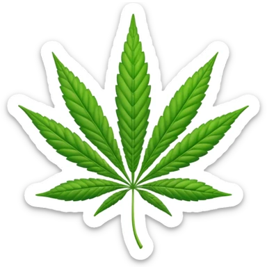 Hoja de la marihuana emoji sticker
