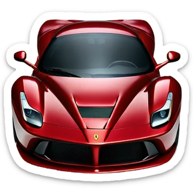 Red wine Ferrari La Ferrari front sticker