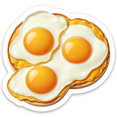 Dos huevos con lagrimas sticker