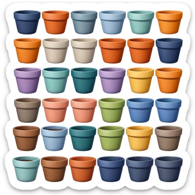 flower pots sticker