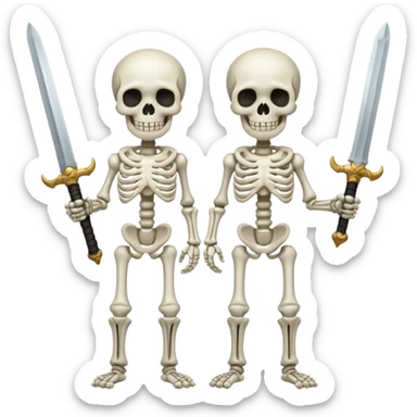 clash royale skeletons sticker