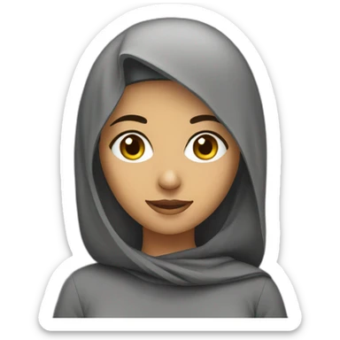 Arabic female student sticker