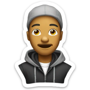 Personne qui rap sticker